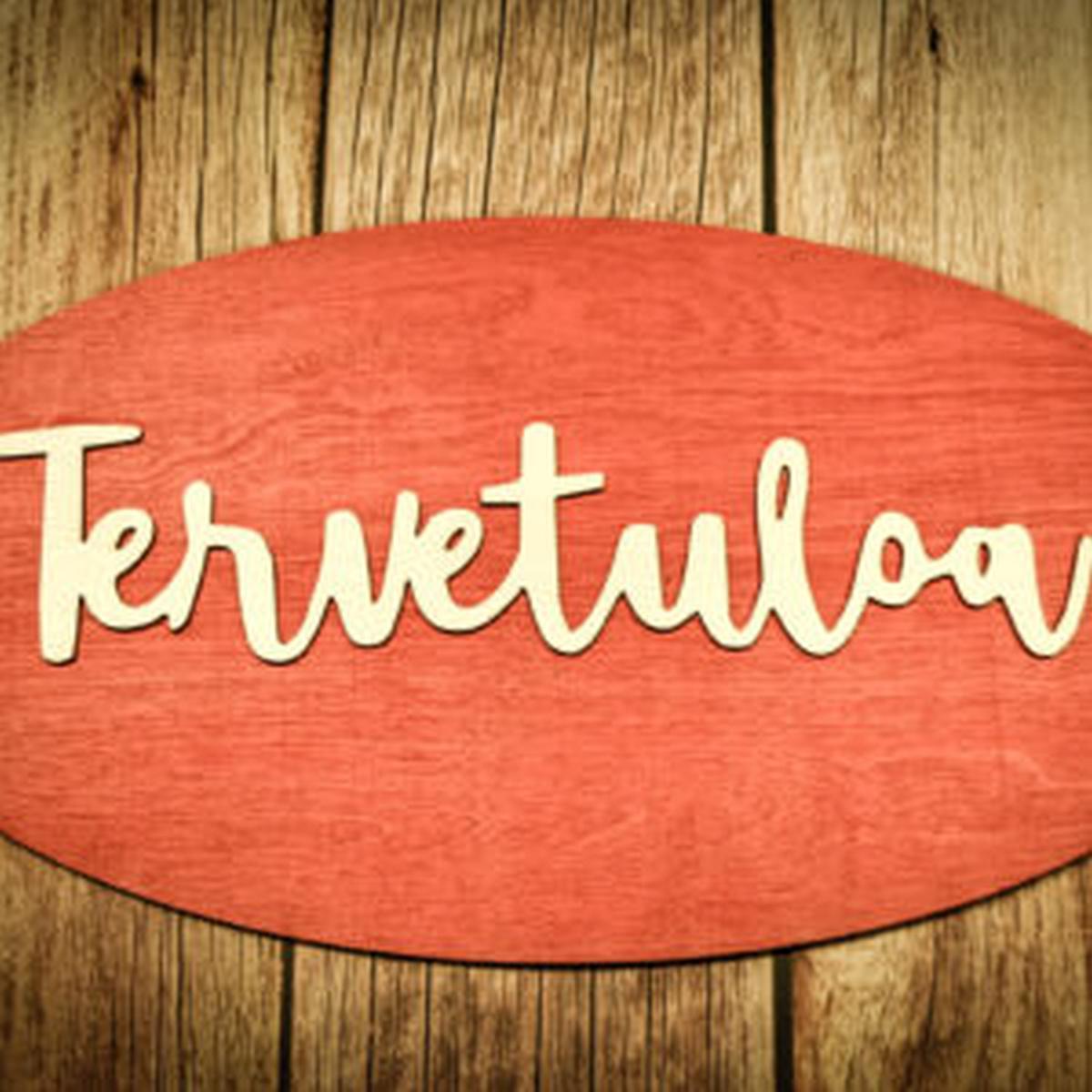 Tervetuloa ovikoriste punainen