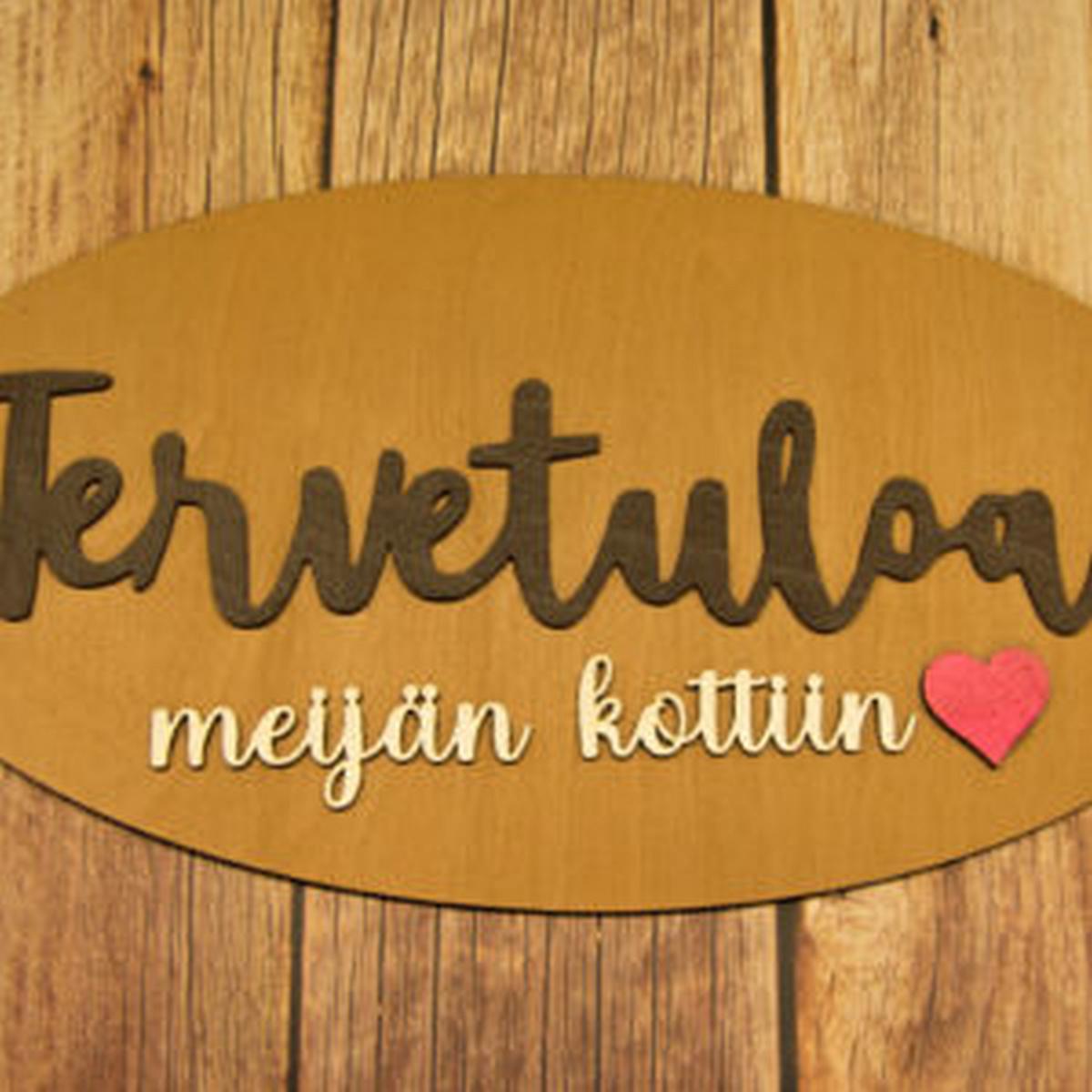 Tervetuloa ovikoriste beige