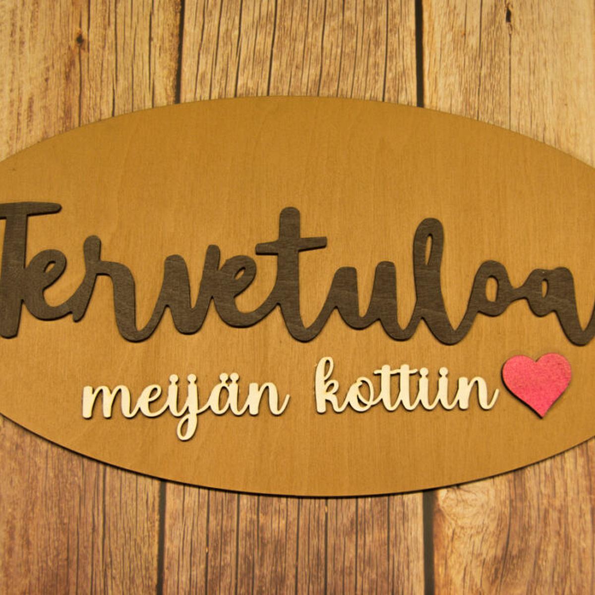 Tervetuloa ovikoriste beige Tervetuloa ovikoriste beige
